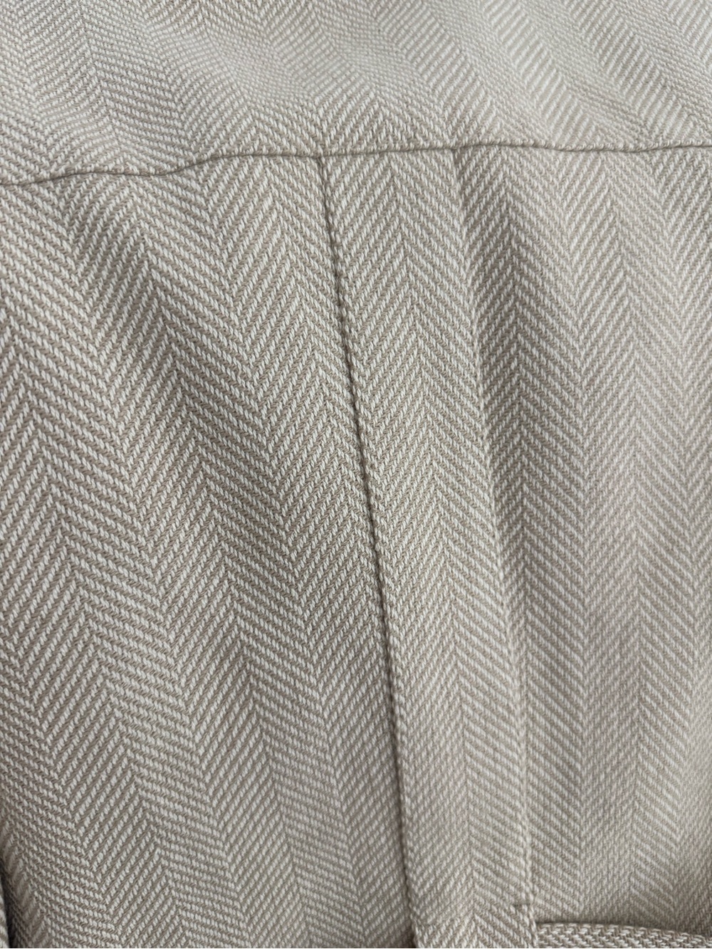NWT Banana Republic Cream Herringbone Tie-Waist Blazer 8 - Picture 6 of 7